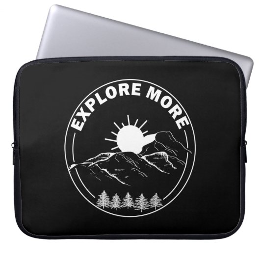 Minimale Pinienwälder Laptopschutzhülle (Vorderseite)