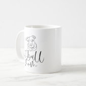 Minimale Pitbull-Mutter Kaffeetasse (Vorderseite Links)
