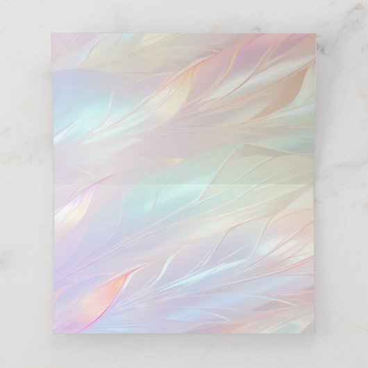 Minimale Platzkarte der Blume (Innenseite Aufgefaltet)