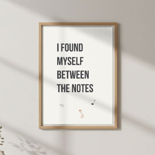 Minimale poetische Dekoration. Ruhiges Schlafzimme Poster