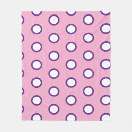 Minimale Polka-Punkt-Flanelldecke Fleecedecke
