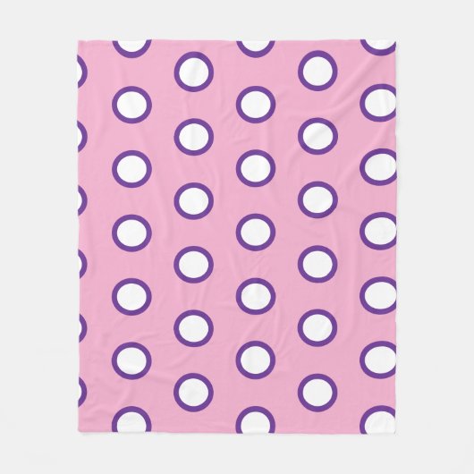 Minimale Polka-Punkt-Flanelldecke Fleecedecke (Vorderseite)