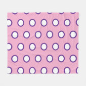 Minimale Polka-Punkt-Flanelldecke Fleecedecke (Vorderseite (Horizontal))