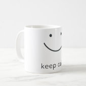 Minimale Positive-Stimmungs-Gestaltung Kaffeetasse (Vorderseite Links)