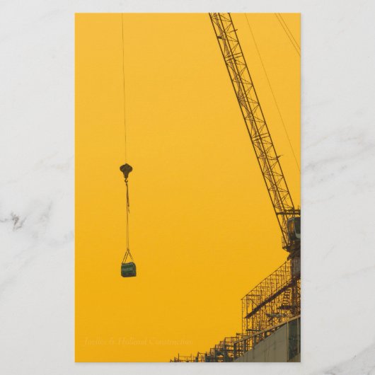 Minimale postit-Notizen für den Sunset Crane Briefpapier (Vorderseite)