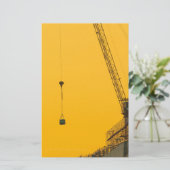 Minimale postit-Notizen für den Sunset Crane Briefpapier (Stehend Vorderseite)