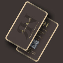 Minimale professionelle Espresso-Faux-Gold-Rahmen