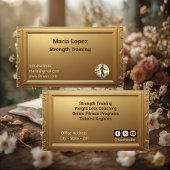 Minimale professionelle Gold-Stärke-Trainingsgerät Visitenkarte