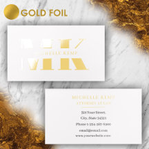 Minimale professionelle metallische fette Monogram