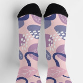 Minimale purpurfarbene Blüten Socken (Oben)