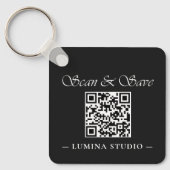 Minimale QR-Code-Treueprämie Schlüsselanhänger (Vorderseite)