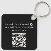 Minimale QR-Code-Treueprämie Schlüsselanhänger (Rückseite)