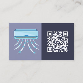 Minimale QR HVAC Visitenkarte