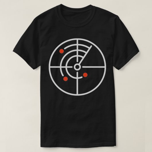 Minimale Radarauslegung T-Shirt (Design vorne)