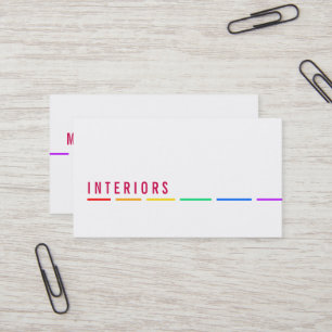 Minimale Rainbow-Visitenkarten Visitenkarte