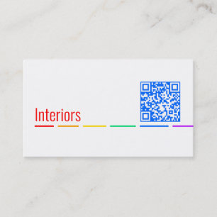 Minimale Rainbow-Visitenkarten Visitenkarte