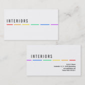 Minimale Rainbow-Visitenkarten Visitenkarte (Vorne/Hinten)