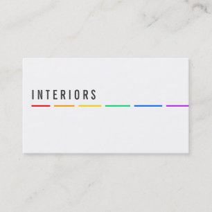 Minimale Rainbow-Visitenkarten Visitenkarte