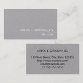 Minimale, rechtlich Berufliche Visitenkarte (Vorne/Hinten)