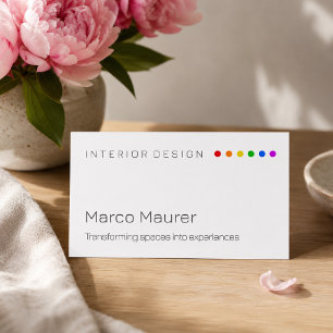 Minimale Regenbogen-Visitenkarte lgbtq Visitenkarte