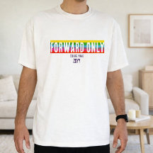 Minimale Regenbogen-Vorwärts-Only-Abschluss-Shirt