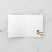 Minimale Regenbogen-Weihnachten Feiertagskarte (Innenseite)