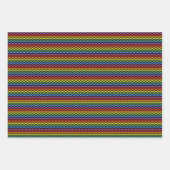 Minimale Regenbogenausrichtung Geschenkpapier Set (Vorderseite 3)