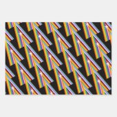 Minimale Regenbogenausrichtung Geschenkpapier Set (Vorderseite 2)