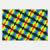 Minimale Regenbogenausrichtung Geschenkpapier Set (Vorderseite)