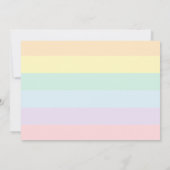 Minimale Regenbogenhaut Neutral Oh Baby Dusche Einladung (Rückseite)