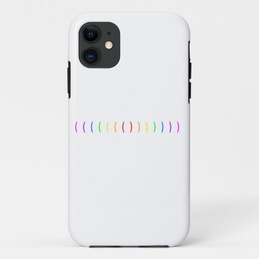 Minimale Regenbogenkonstruktion Case-Mate iPhone Hülle (Rückseite)