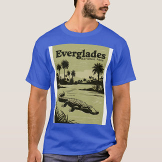 Minimale Reise Kunst Everglades Nationalpark TShir T-Shirt