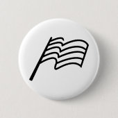 Minimale Rennflagge Sport weht Button (Vorderseite)