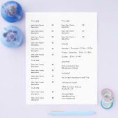 Minimale Restaurant-Logo-Catering-Menü-Flugblatt-D Flyer (Einzeln)