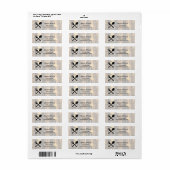 Minimale Restaurantverpackungsbeschriftung (Vorne)