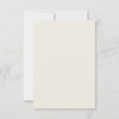 Minimale Retro Arch Lila Hochzeit RSVP Karte (Rückseite)