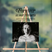 Minimale Retro-Beerdigung für immer in unserem Her Acrylschild (Neutral)