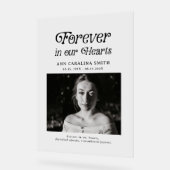 Minimale Retro-Beerdigung für immer in unserem Her Acrylschild (Winkel)