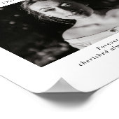 Minimale Retro-Beerdigung für immer in unserem Her Poster (Ecke)