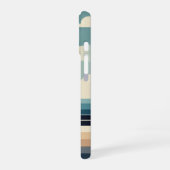 Minimale Retro-Leuchtturm iPhone 16 Hülle (Linke Seite)