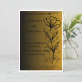 Minimale romantische Liebesgrüße Karte (Stehend Vorderseite)