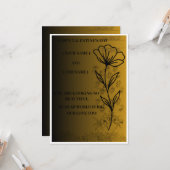 Minimale romantische Liebesgrüße Karte (Vorderseite/Rückseite Beispiel)