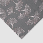 Minimale rosa botanische Muster Seidenpapier (Ausschnitt)