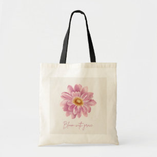 Minimale Rosa Gänseblümchen-Tasche - Ästhetische B Tragetasche