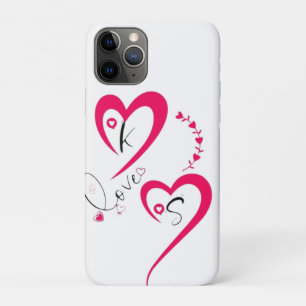 Minimale rosa Herz Liebe Case-Mate iPhone Hülle