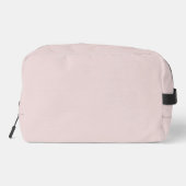 Minimale Rosa Monogramm Moderne Reisen Waschbeutel (Rückseite)