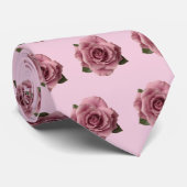 Minimale rosa Rosen-Designvorlage Krawatte (Gerollt)