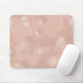 Minimale rosafarbene gesprenkelte Musterung Mousepad (Mit Mouse)