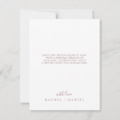 Minimale Rose Gold 3 Foto Collage Danke Karte (Rückseite)