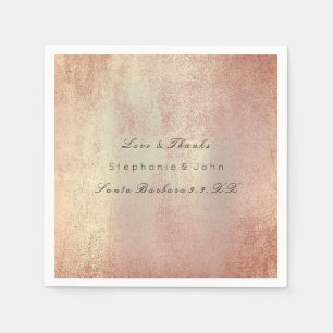 Minimale Rose Gold Blush Kupferhaut Individuelle N Serviette